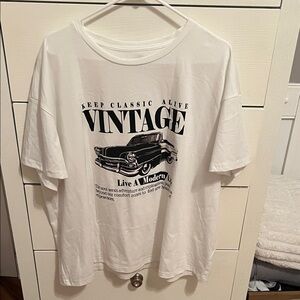 Vintage Graphic White T-Shirt